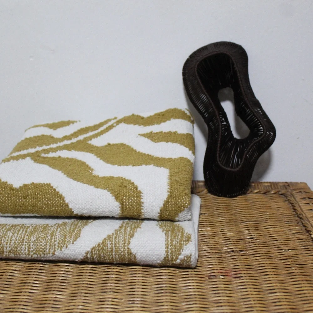 Williams Sonoma Gold/Off White Botanical Pillow Covers .   2 pillow covers.